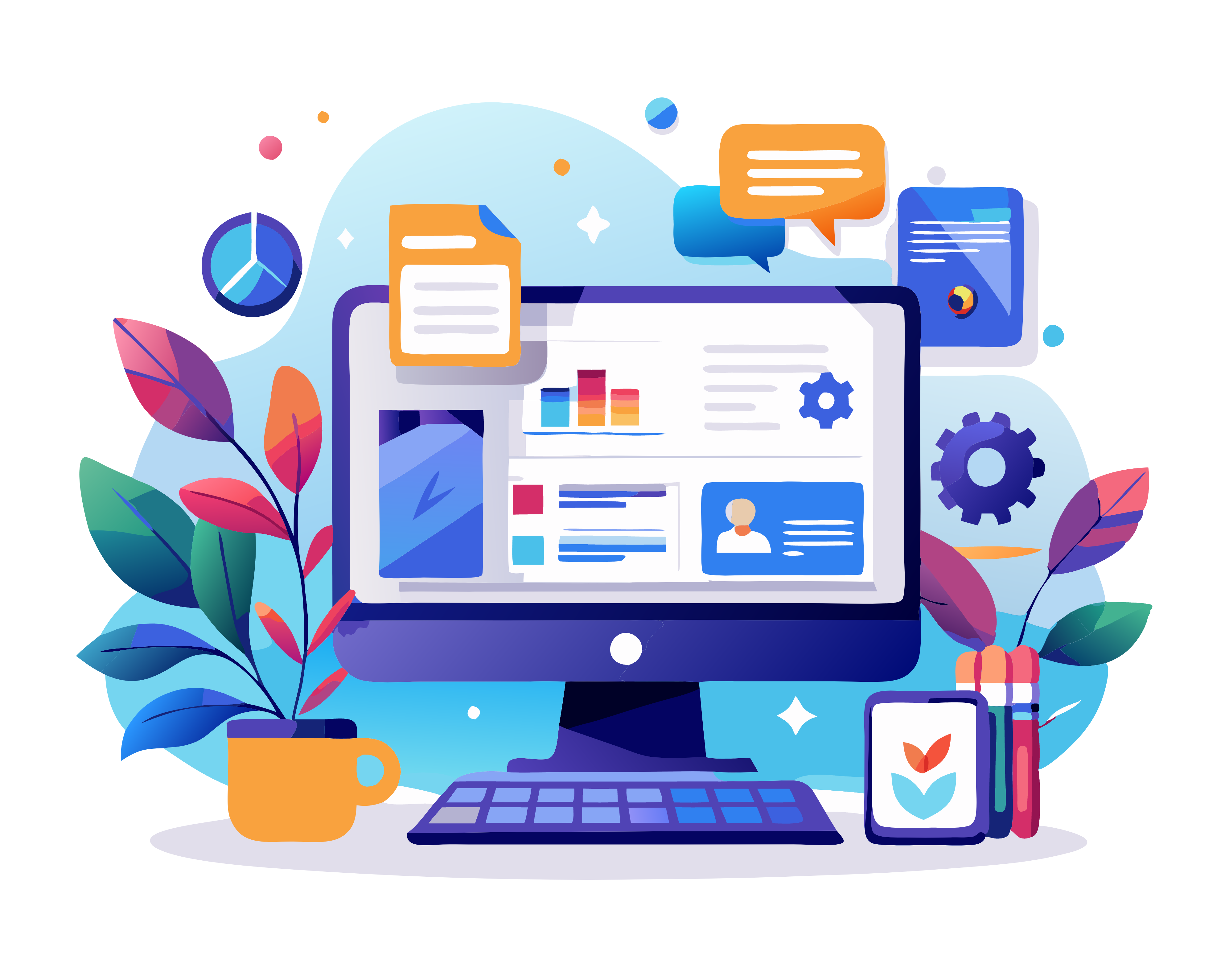 Technical Support Illustration